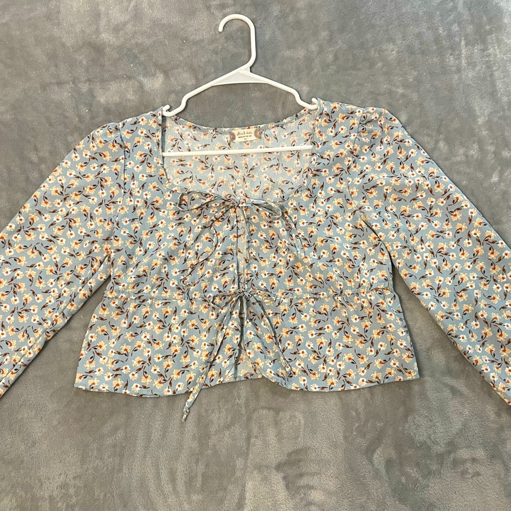 Altered state medium blue long sleeve shirt
